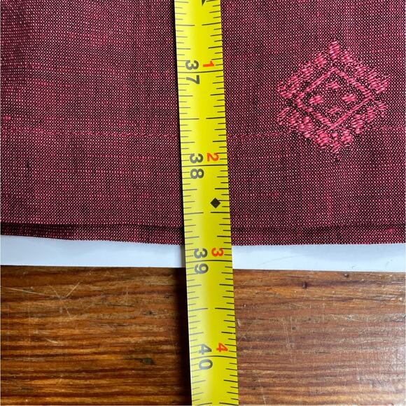 Nordstrom Linen Midi Skirt Size Large 32'' Waist Woven Boho Summer - Picture 9 of 10